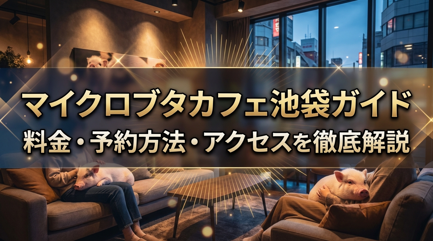 マイクロブタカフェ池袋ガイド|料金・予約方法・アクセスを徹底解説
