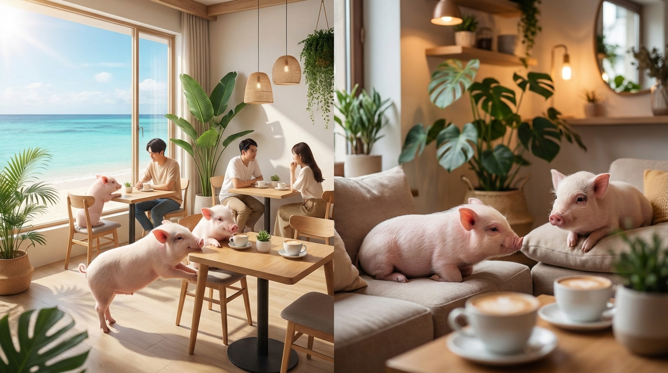 沖縄マイクロブタカフェ比較表|料金・特徴・おすすめ度