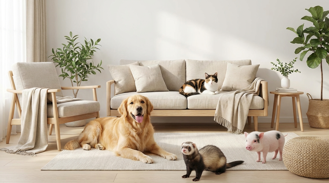 犬・猫・フェレットと比較！マイクロブタの臭いランキング