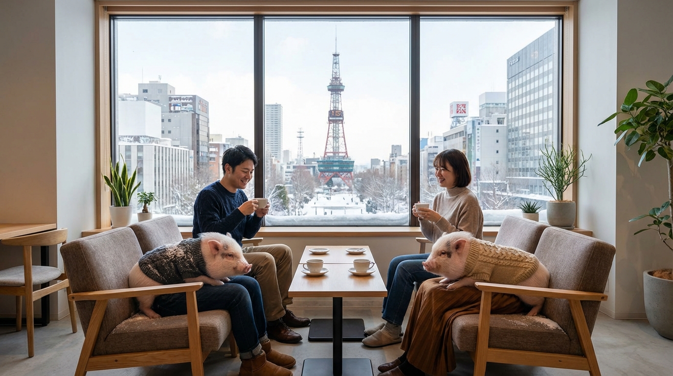 札幌のマイクロブタカフェ・施設の詳細情報