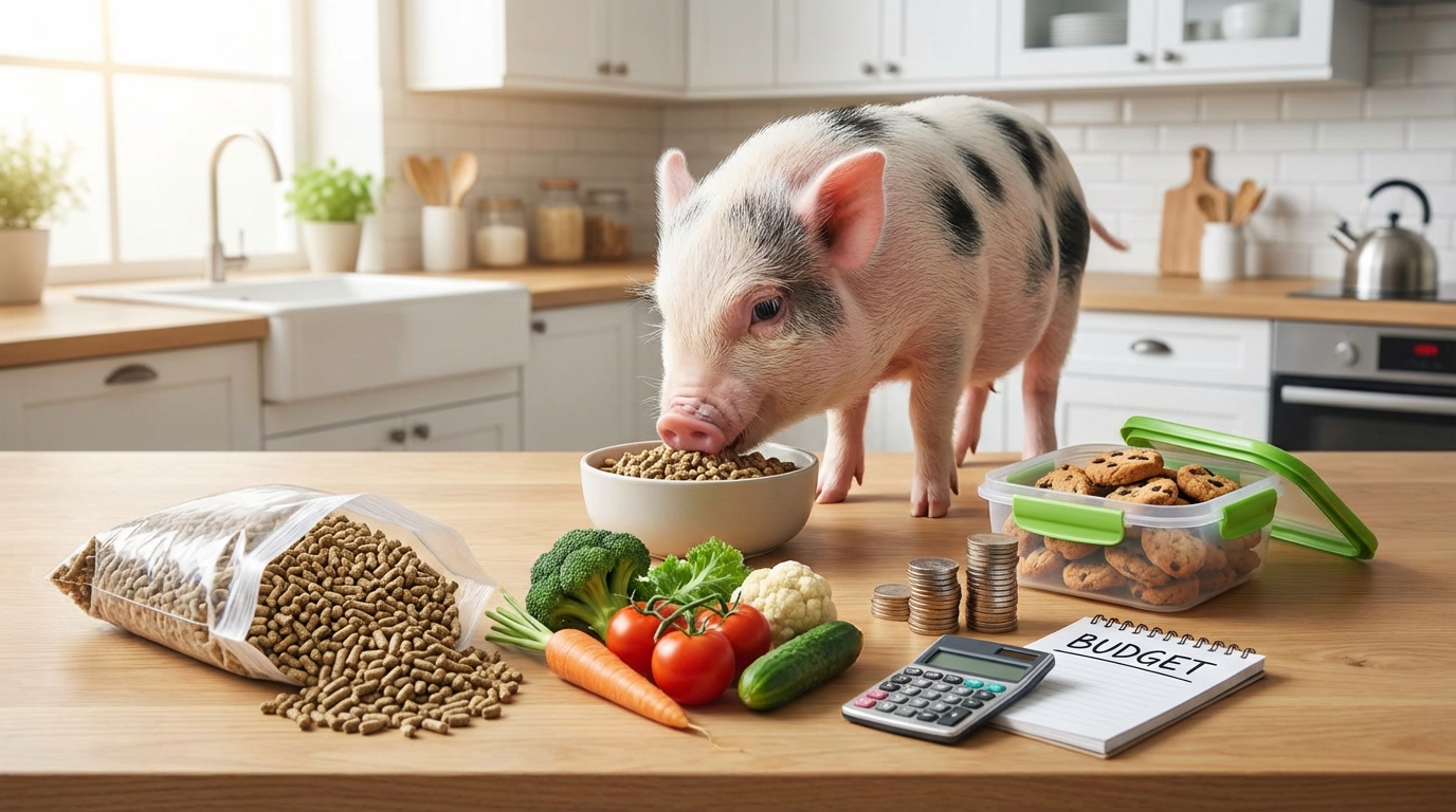 マイクロブタの餌代を月2,000円節約する3つの方法