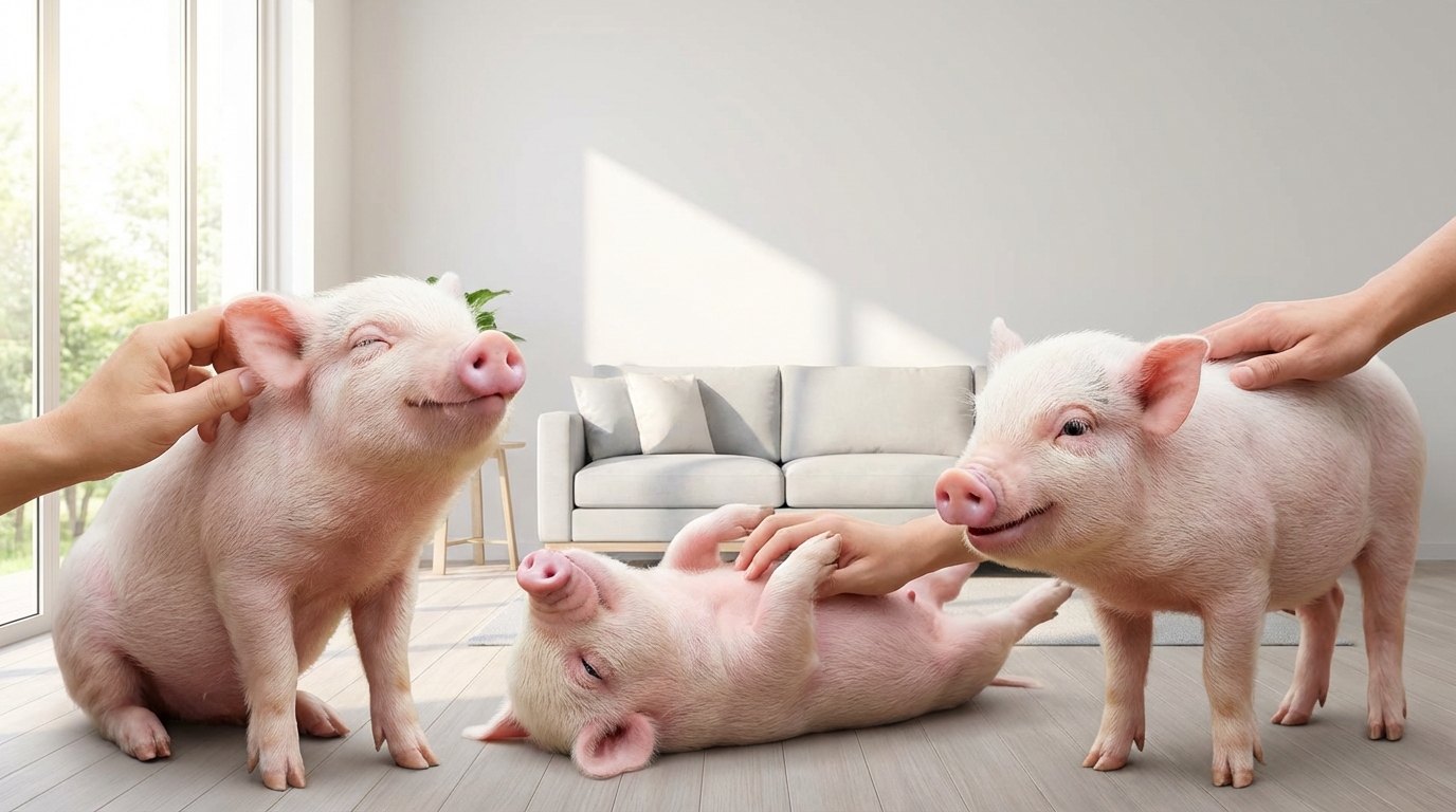 マイクロブタが喜ぶ撫でポイントTOP3【結論】