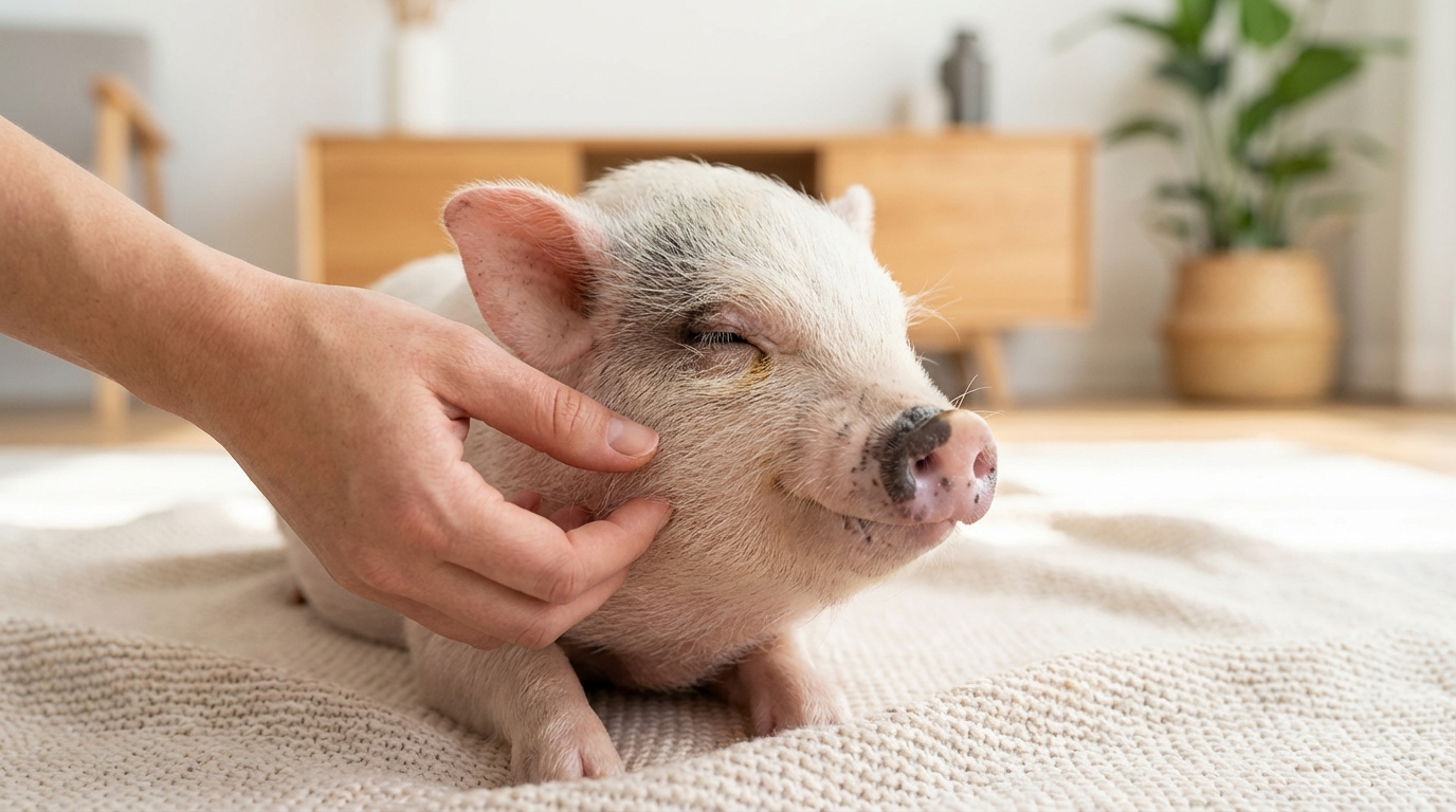 【部位別】マイクロブタの正しい撫で方と力加減