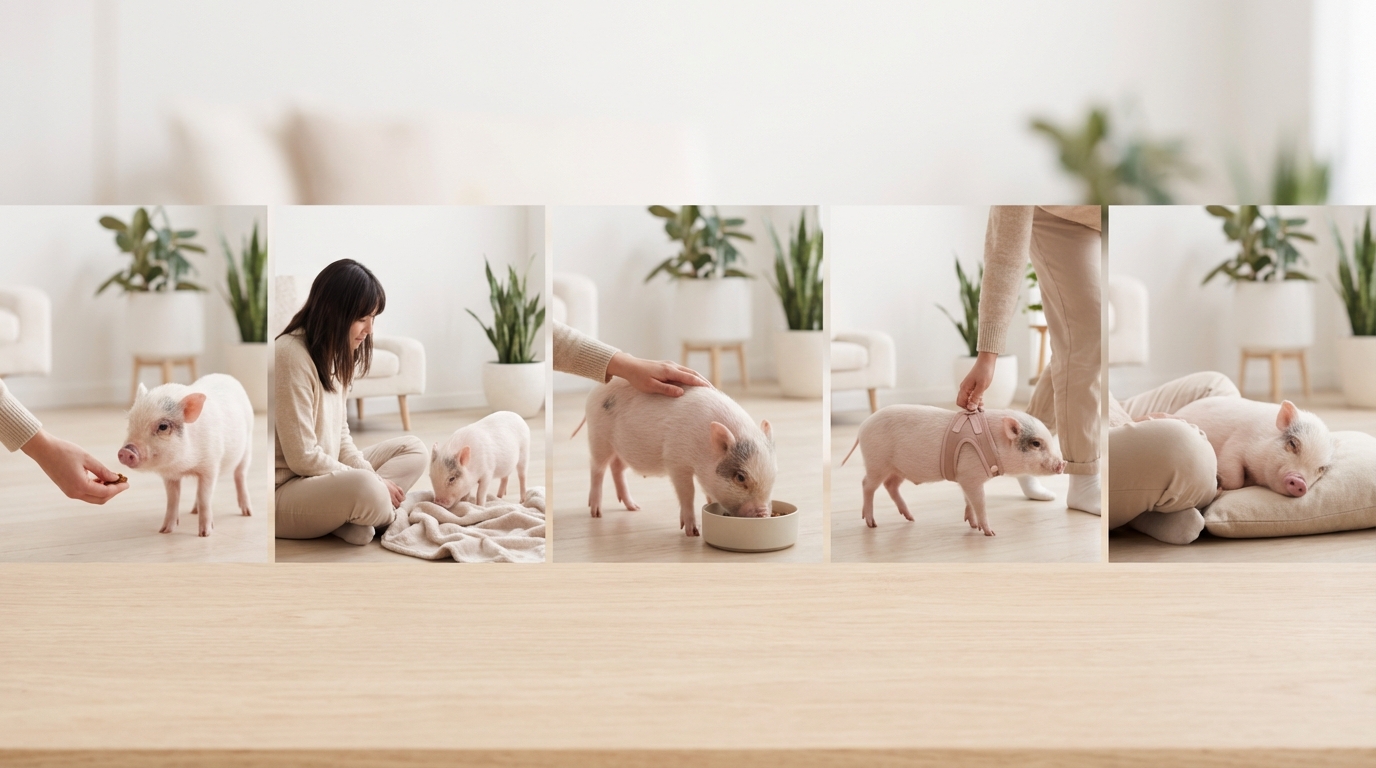 マイクロブタをなつかせる5つの基本ステップ