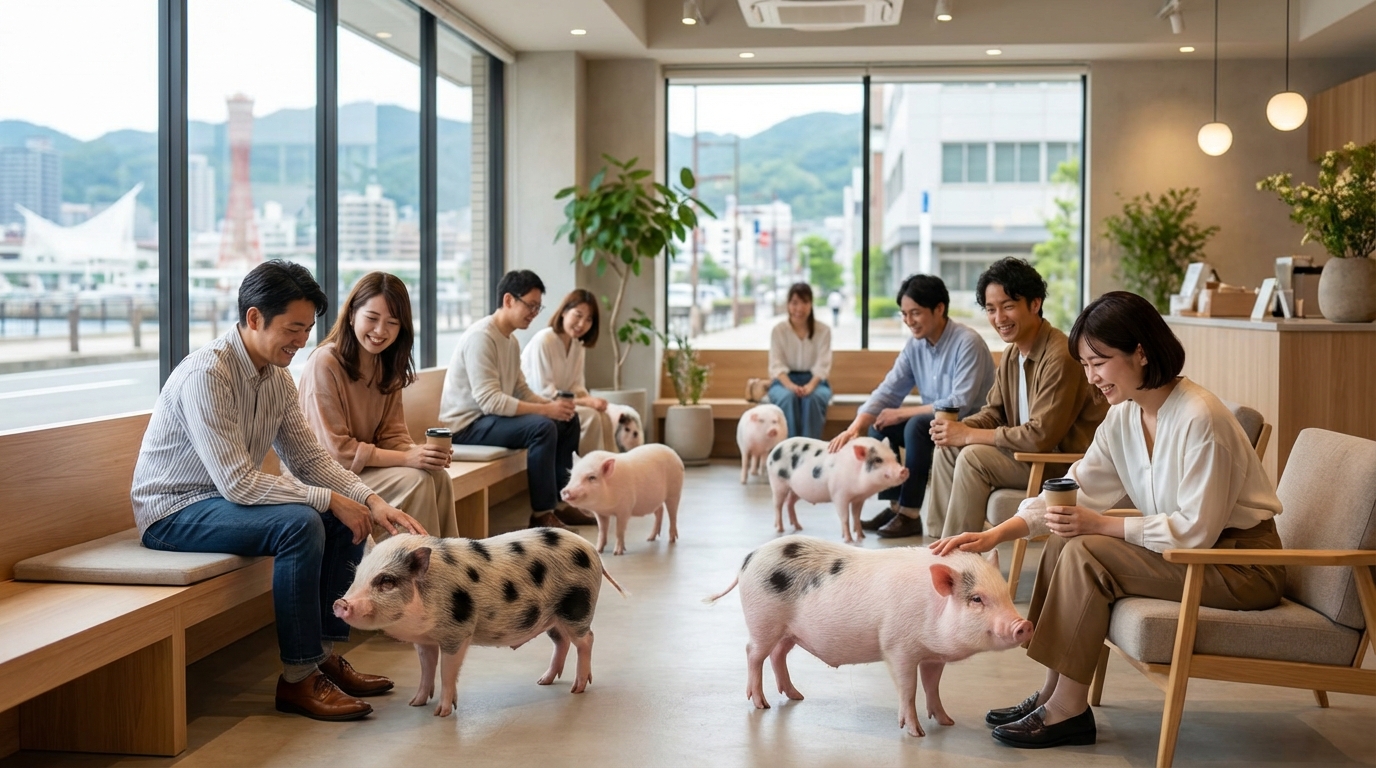 神戸マイクロブタカフェの口コミ・評判まとめ