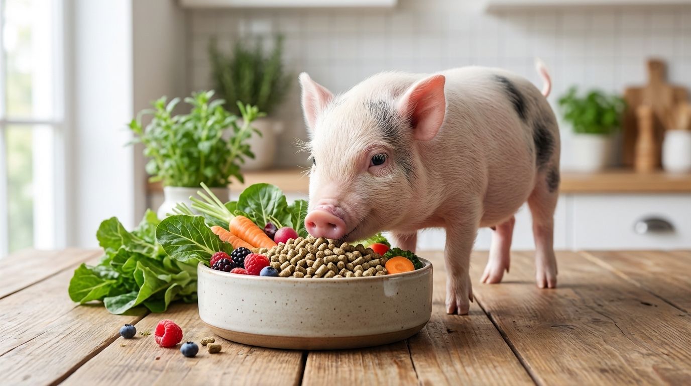 【結論】マイクロブタが食べるものは「専用フード＋野菜」が基本