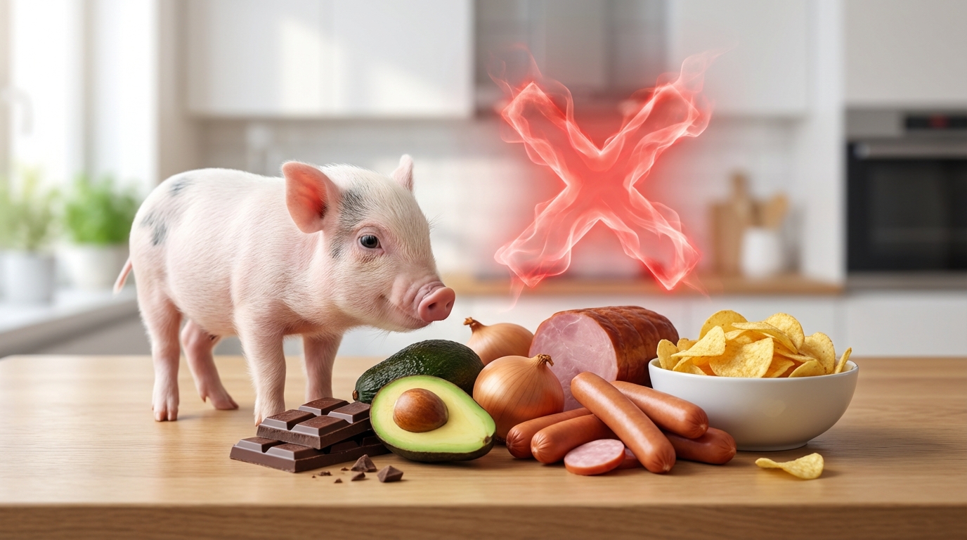 【危険】マイクロブタに絶対NGな食べ物リスト