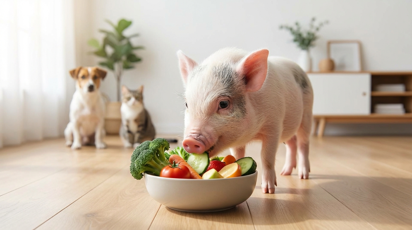 マイクロブタの食性と特徴｜犬猫との3つの違い