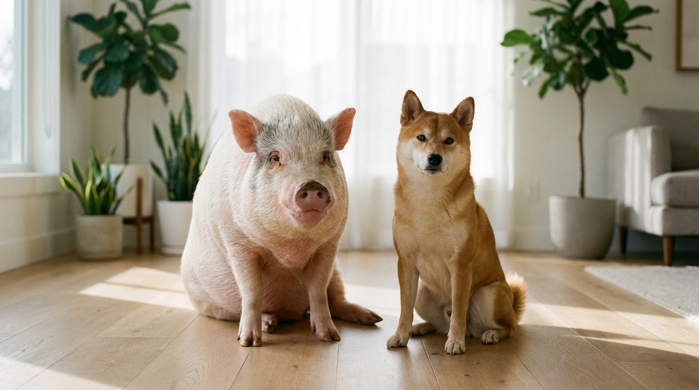 【結論】マイクロブタの成長後は18〜40kg|中型犬サイズになる