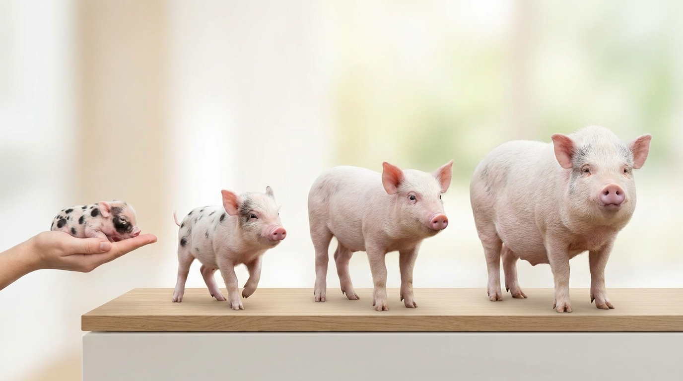 マイクロブタの成長過程を月齢・年齢別に解説