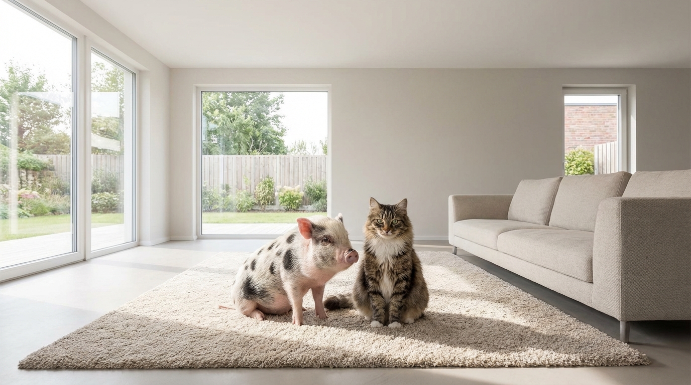 【結論】マイクロブタと猫は一緒に飼える？