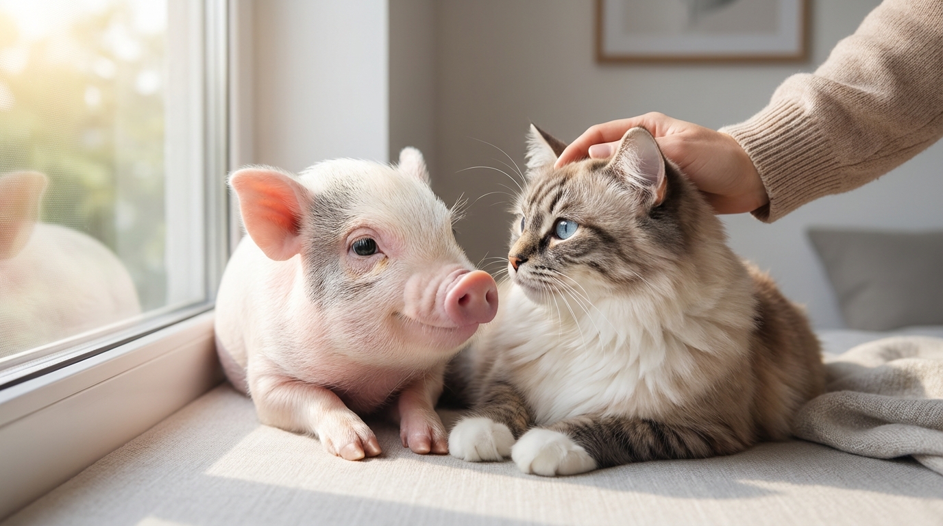 マイクロブタと猫の相性を左右する5つの要因