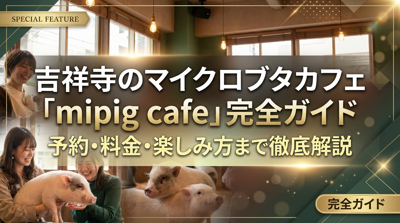 吉祥寺のマイクロブタカフェ「mipig cafe」完全ガイド｜予約・料金・楽しみ方まで徹底解説