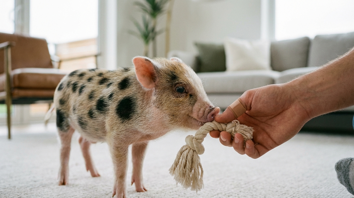 マイクロブタは噛む?飼い主が最初に知るべき事実と応急処置