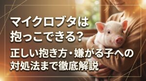 マイクロブタは抱っこできる？正しい抱き方・嫌がる子への対処法まで徹底解説