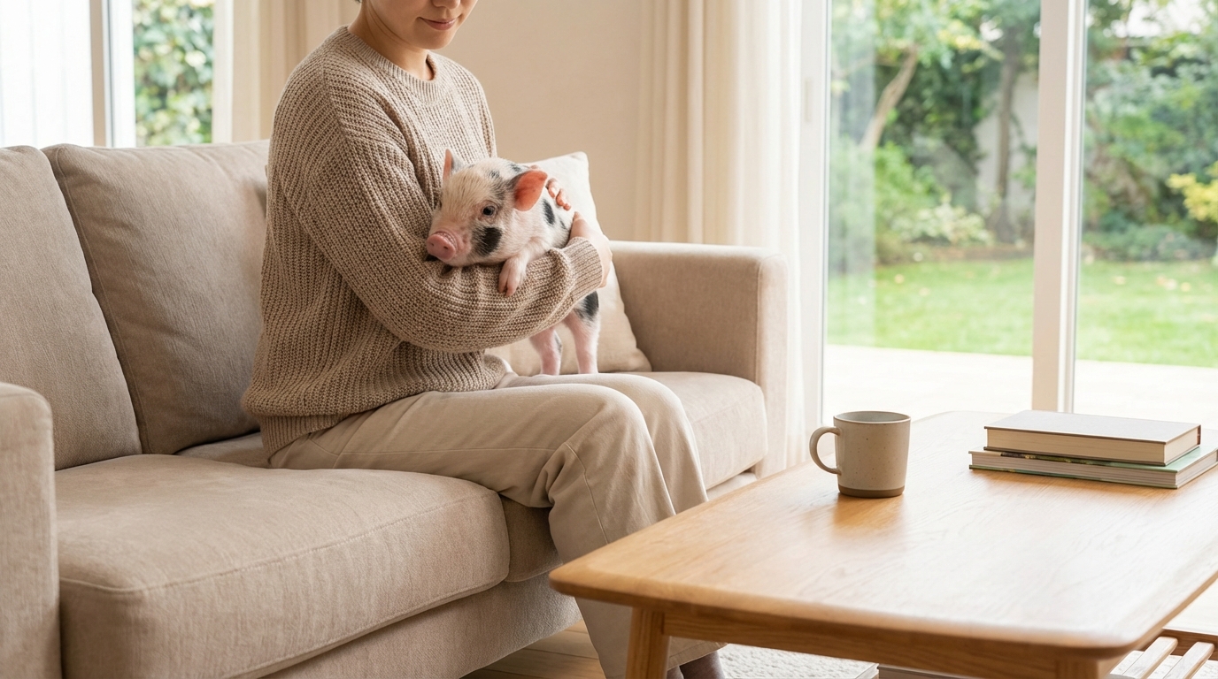 【飼育検討者向け】抱っこしやすいマイクロブタを迎えるポイント