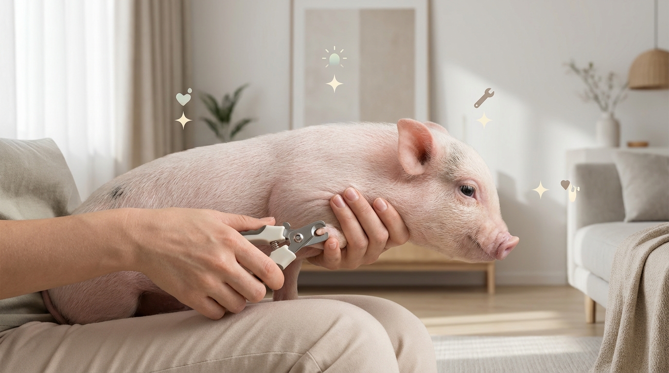 マイクロブタの爪切りで押さえるべき3つの基本