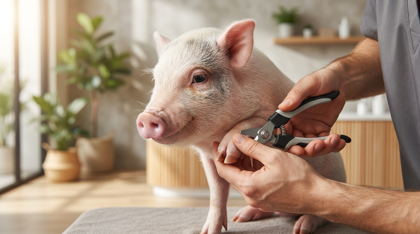 なぜマイクロブタに爪切りが必要なのか