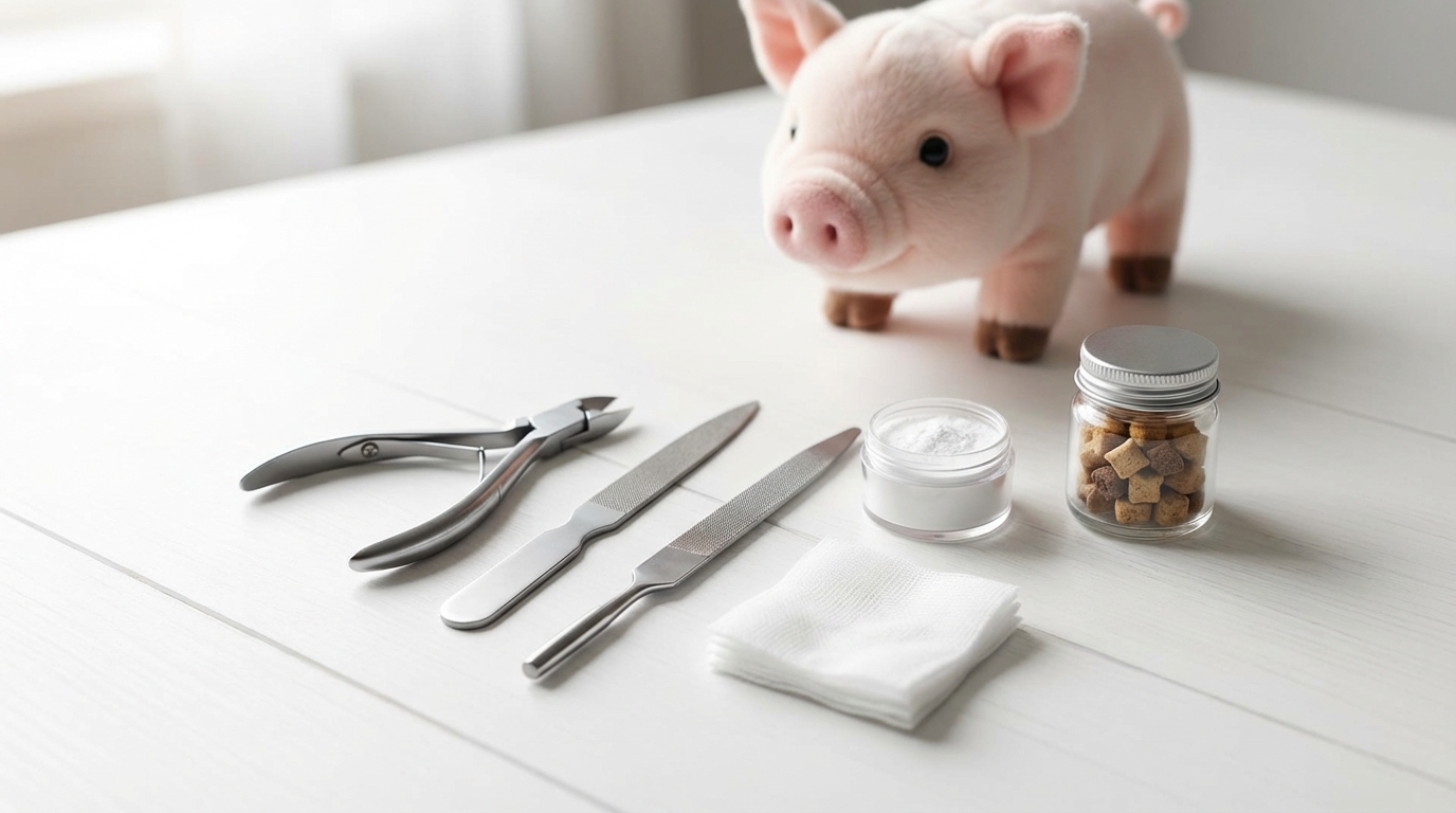 マイクロブタの爪切りに必要な道具リスト