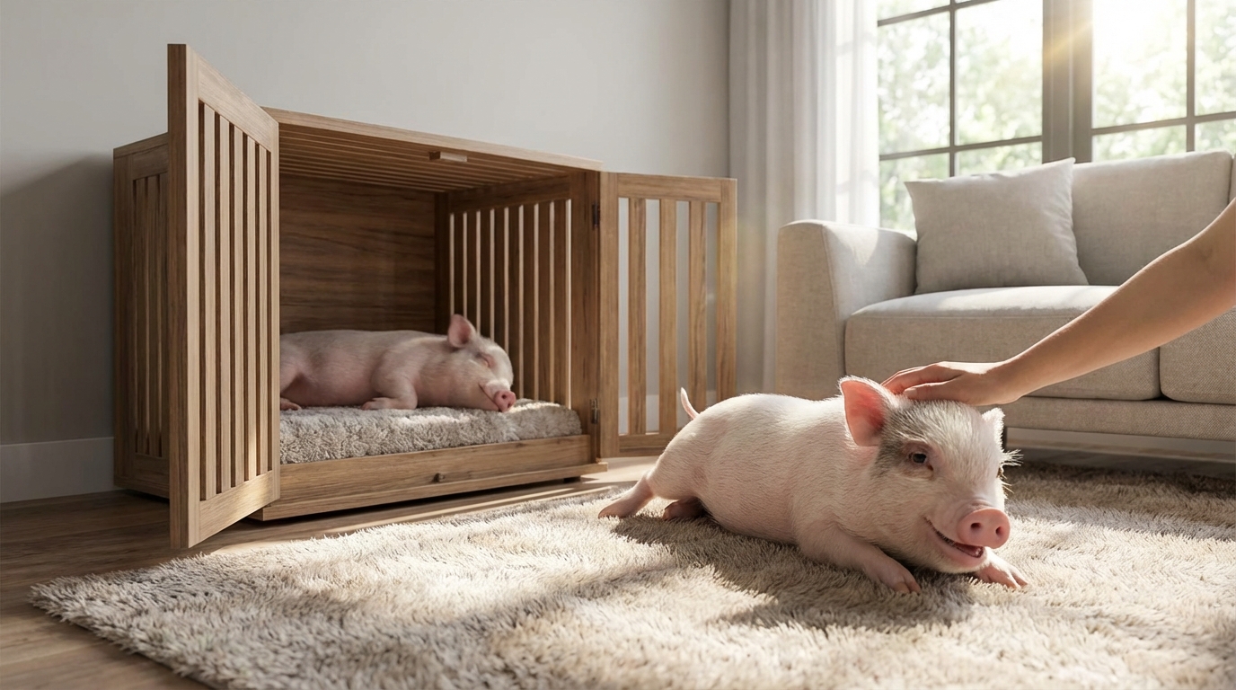 マイクロブタにケージは必要?飼育者が実感する3つの理由