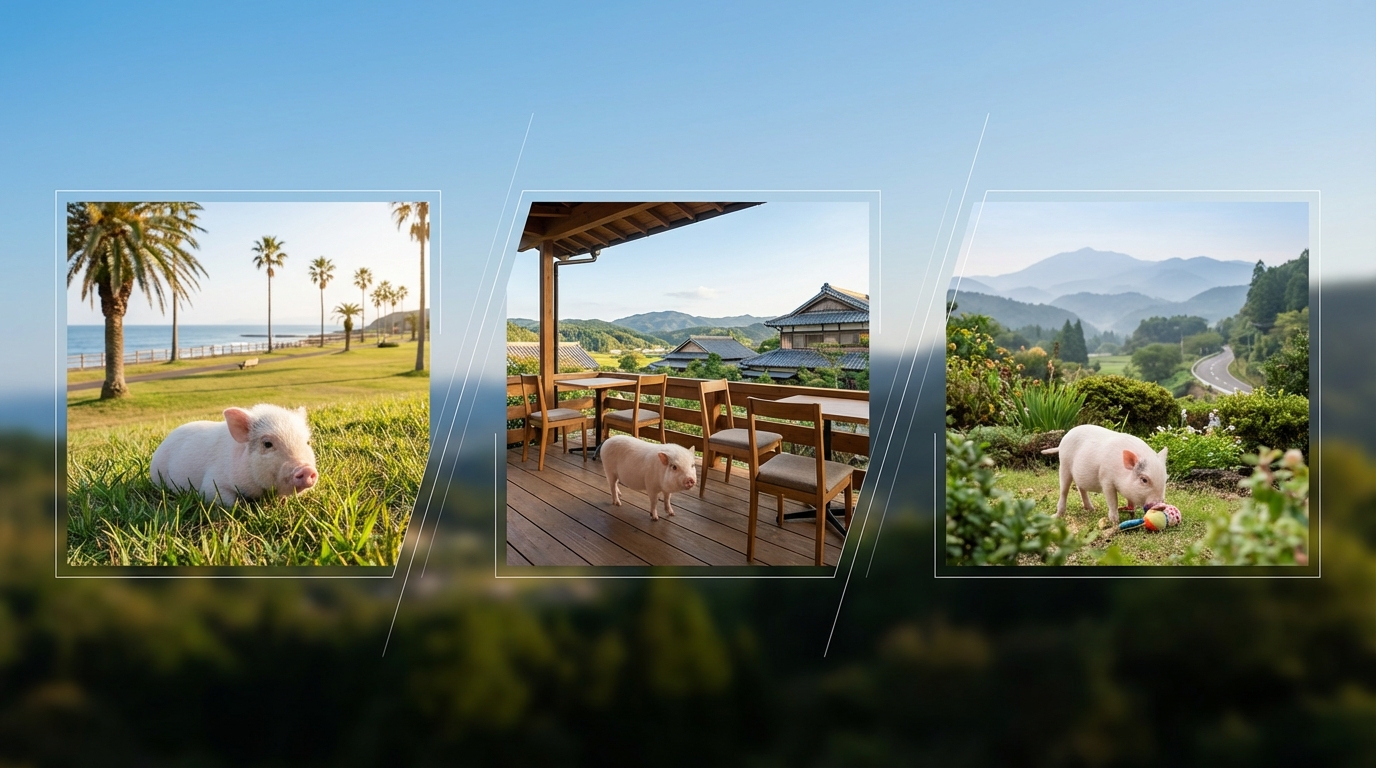 宮崎から行ける九州のマイクロブタスポット3選