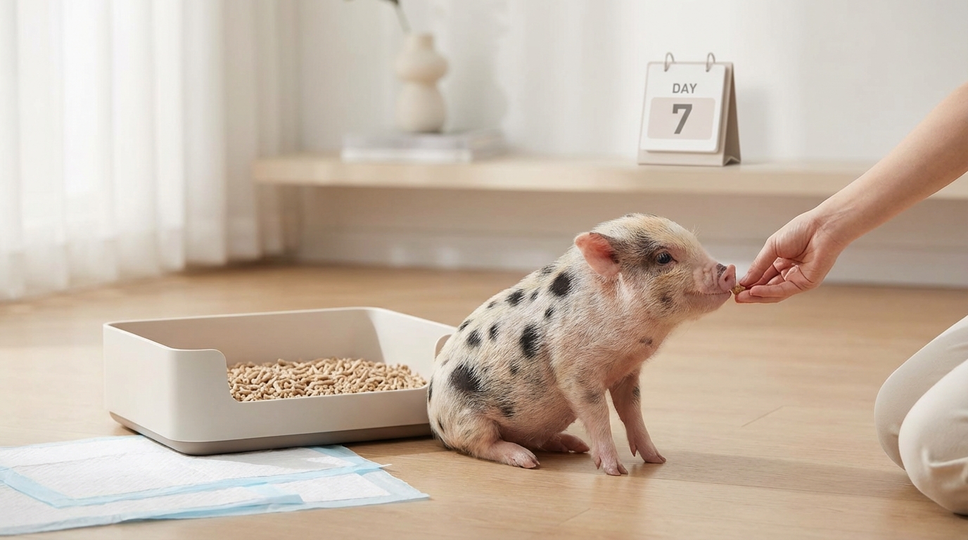 マイクロブタのトイレトレーニング完全ガイド【7日間で成功】