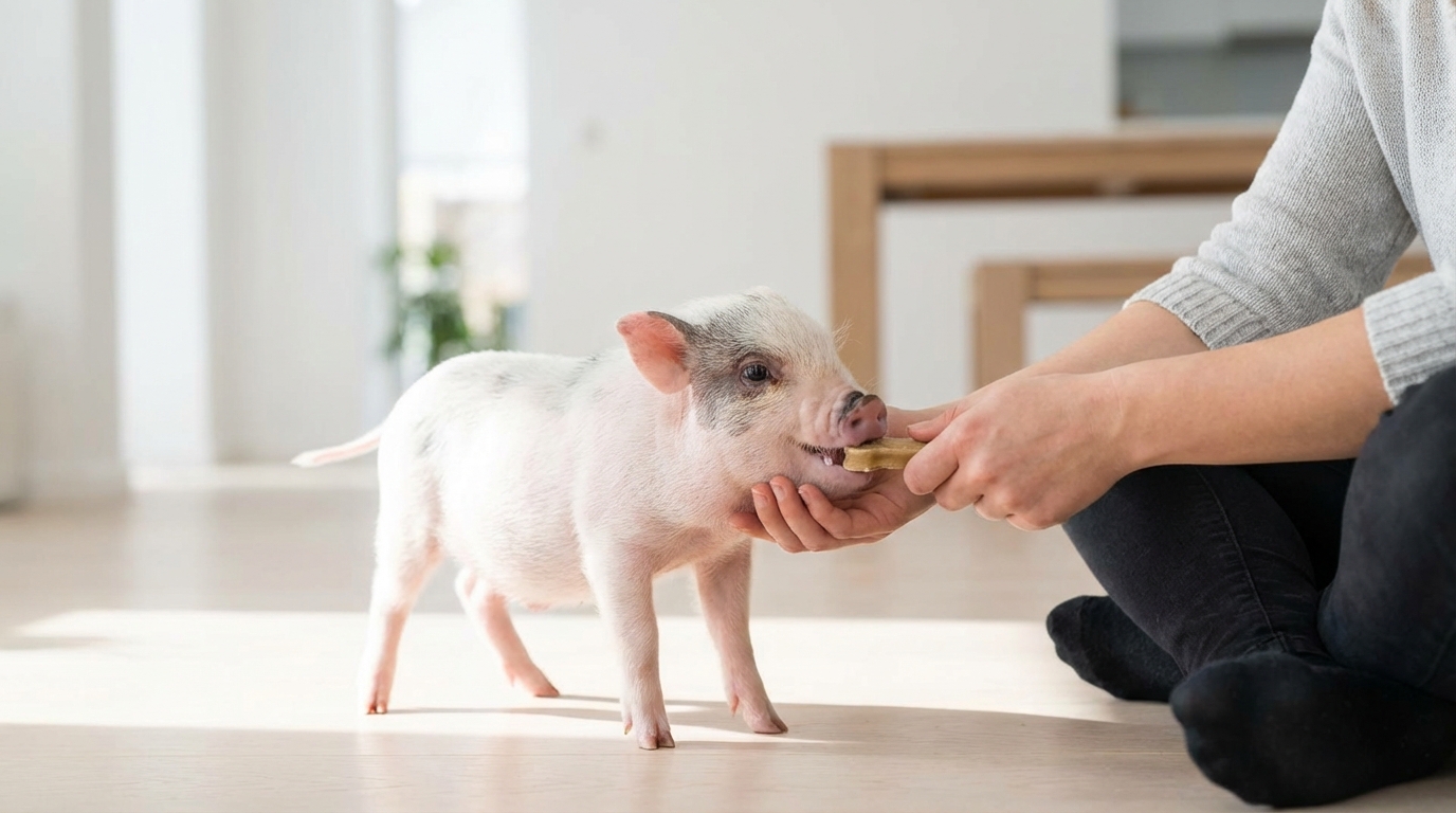 マイクロブタの噛み癖を直すしつけ方法【原因別に解説】