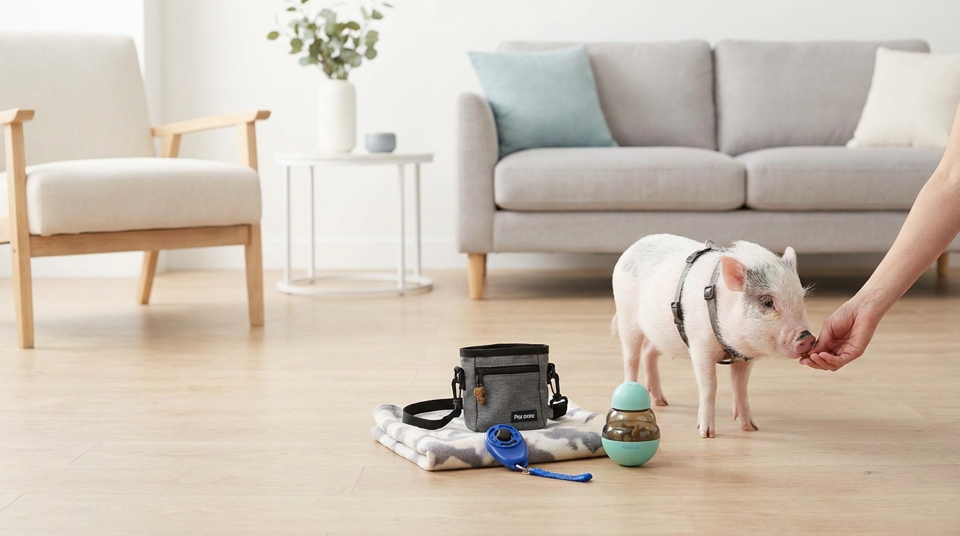 マイクロブタのしつけに必要なグッズと選び方