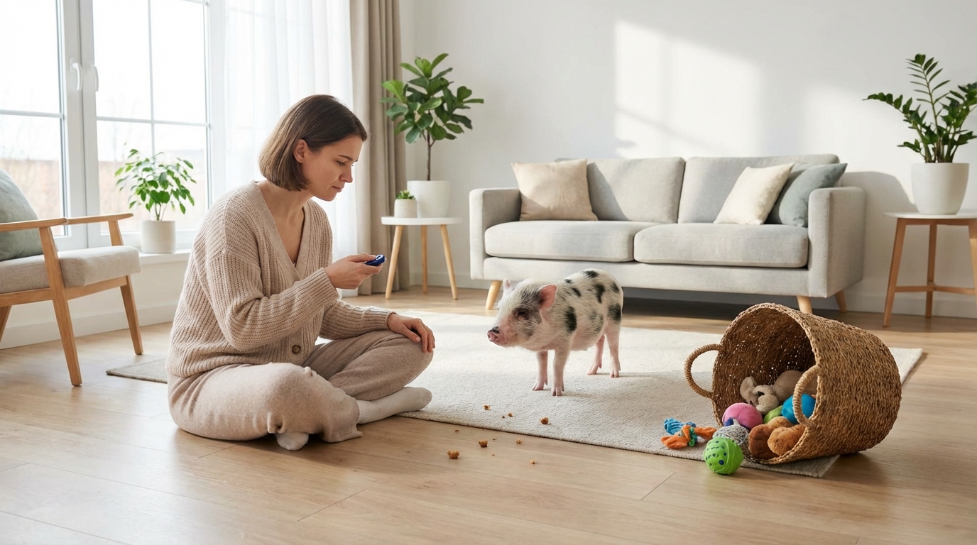 マイクロブタのしつけがうまくいかないときの対処法