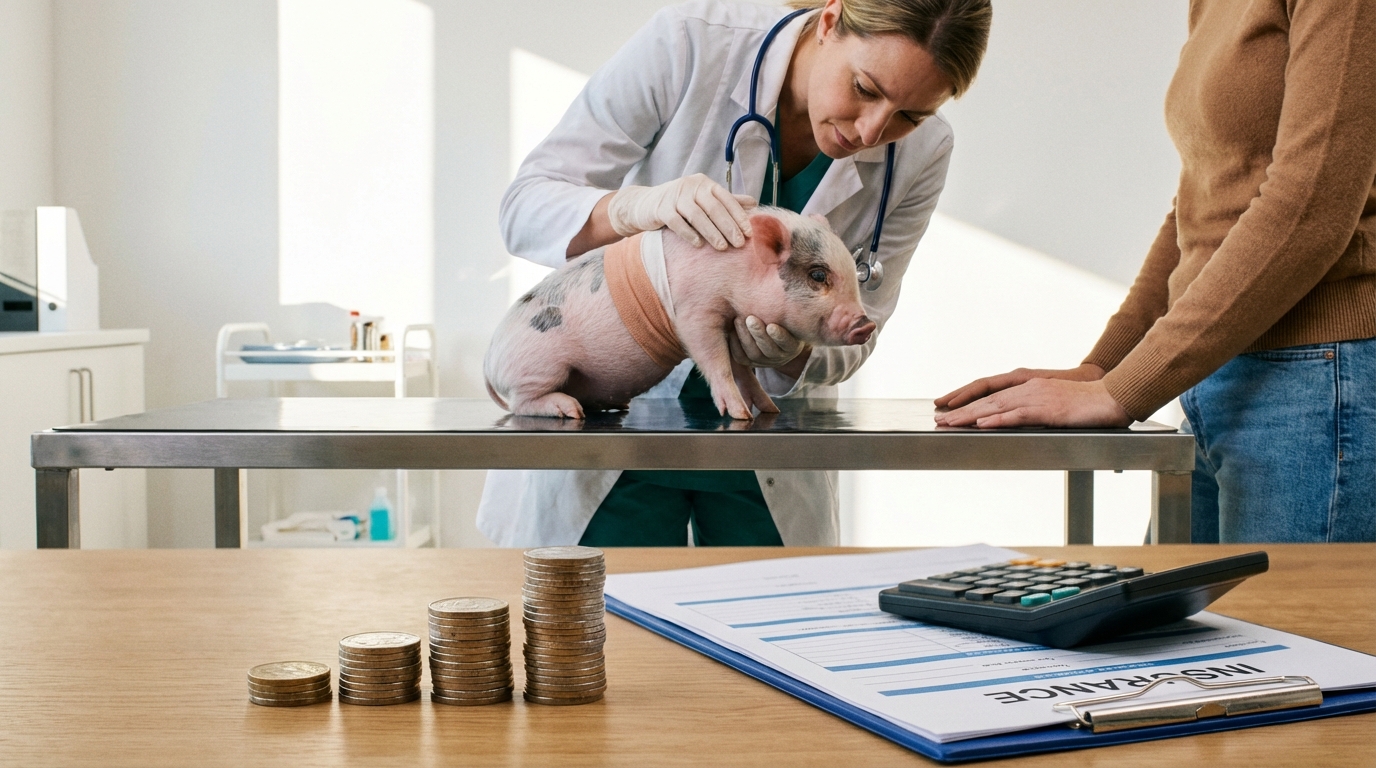 マイクロブタの病気にかかる治療費の目安と経済的な備え