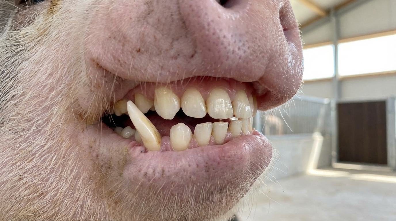 【結論】マイクロブタの歯は永久歯44本|犬歯は一生伸び続ける