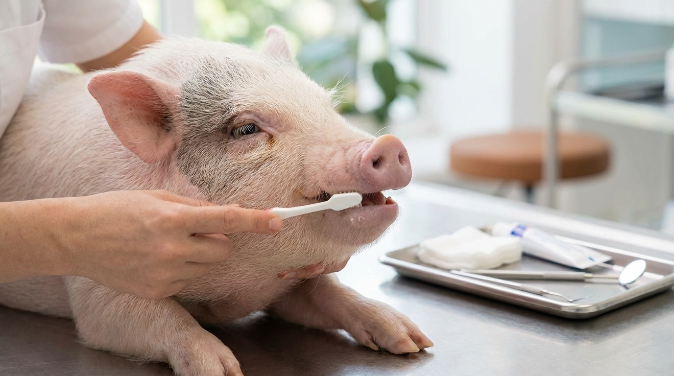 マイクロブタの歯を健康に保つケア方法3選