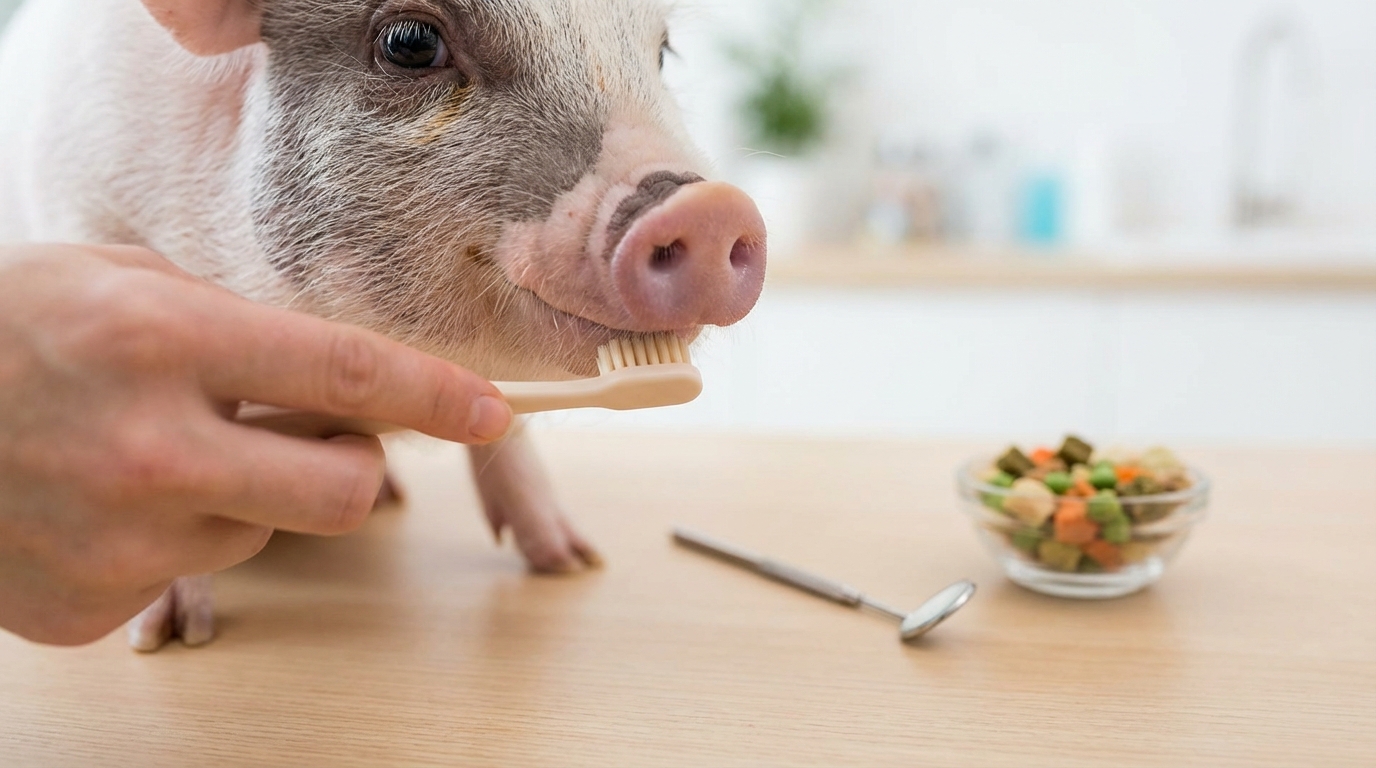 マイクロブタの歯に関するトラブルと対策