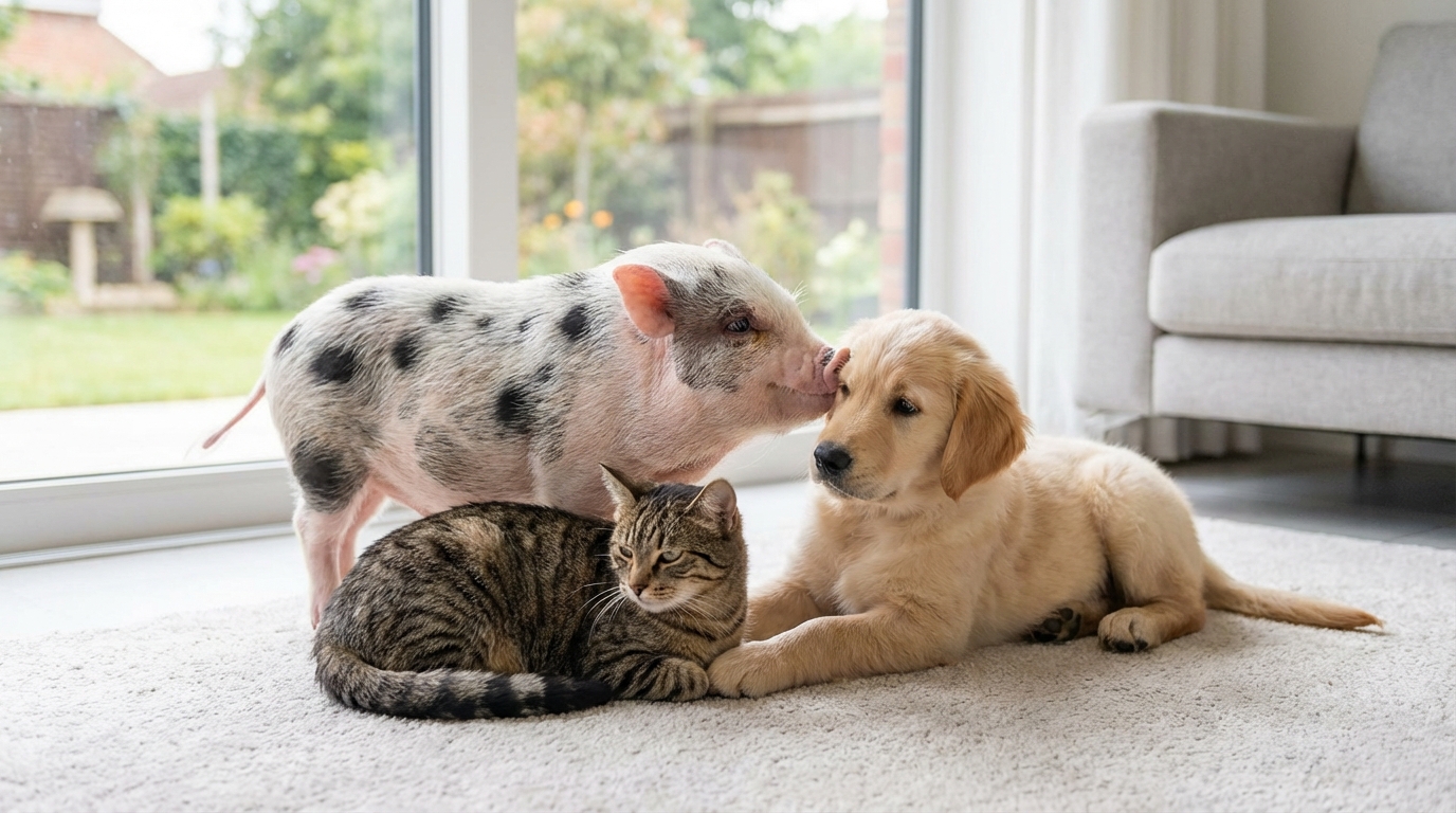 犬・猫と比較！マイクロブタの人懐っこい性格の特徴