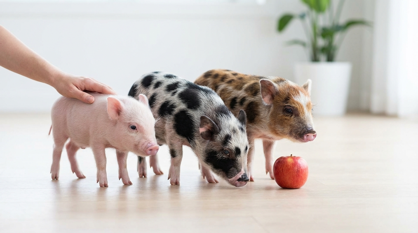 マイクロブタの身体的特徴|大きさ・体重・毛色