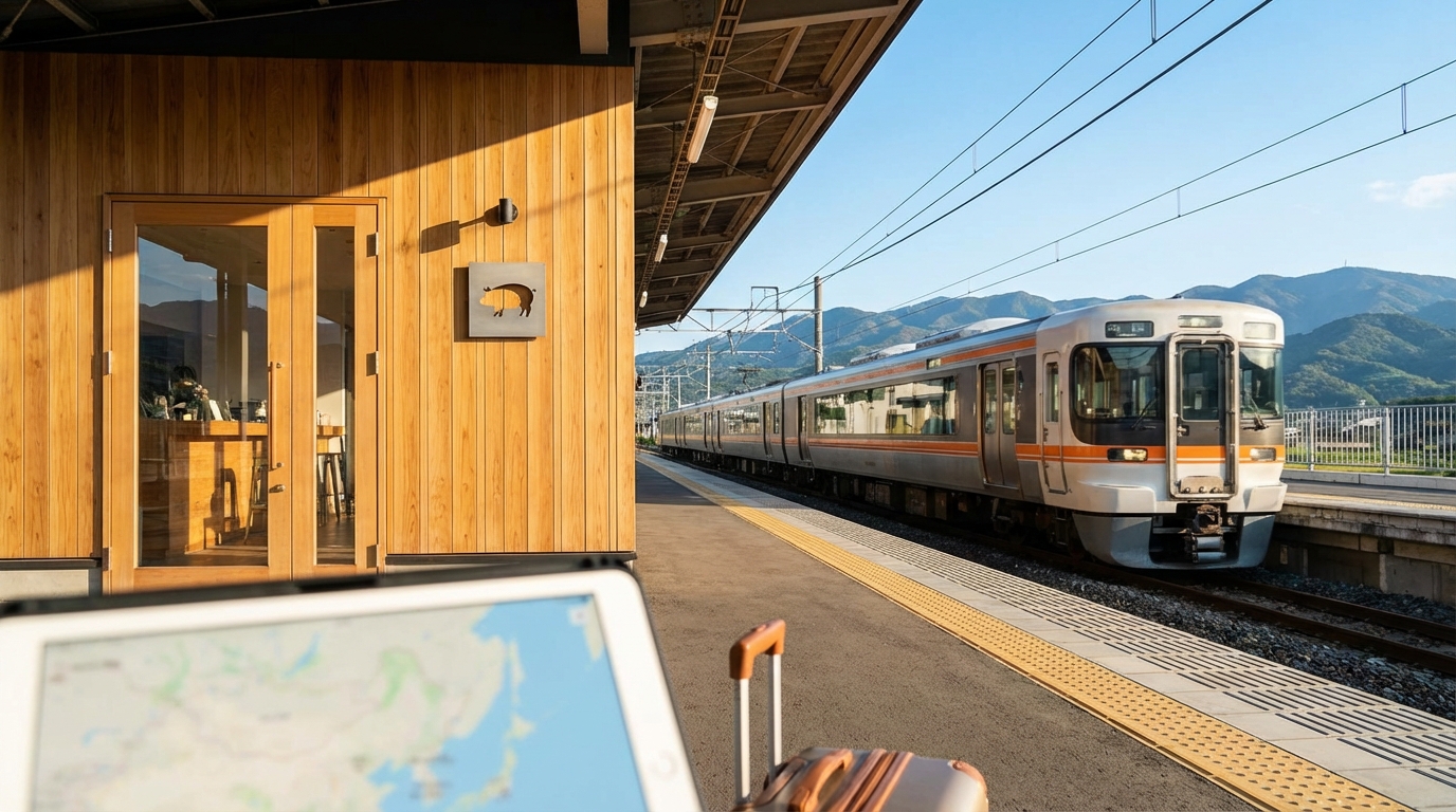 群馬からマイクロブタカフェへのアクセス方法