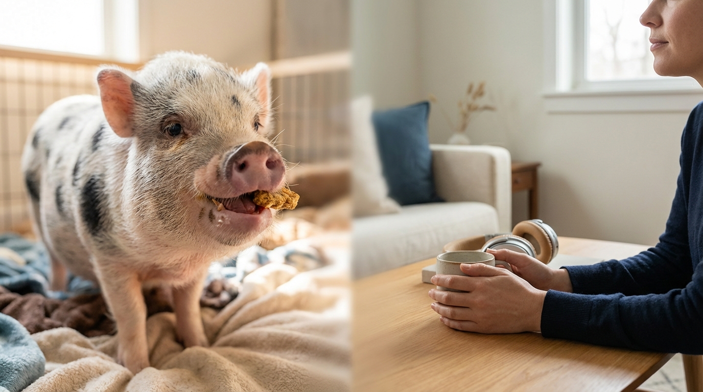 マイクロブタのくちゃくちゃが気になるときの対処法