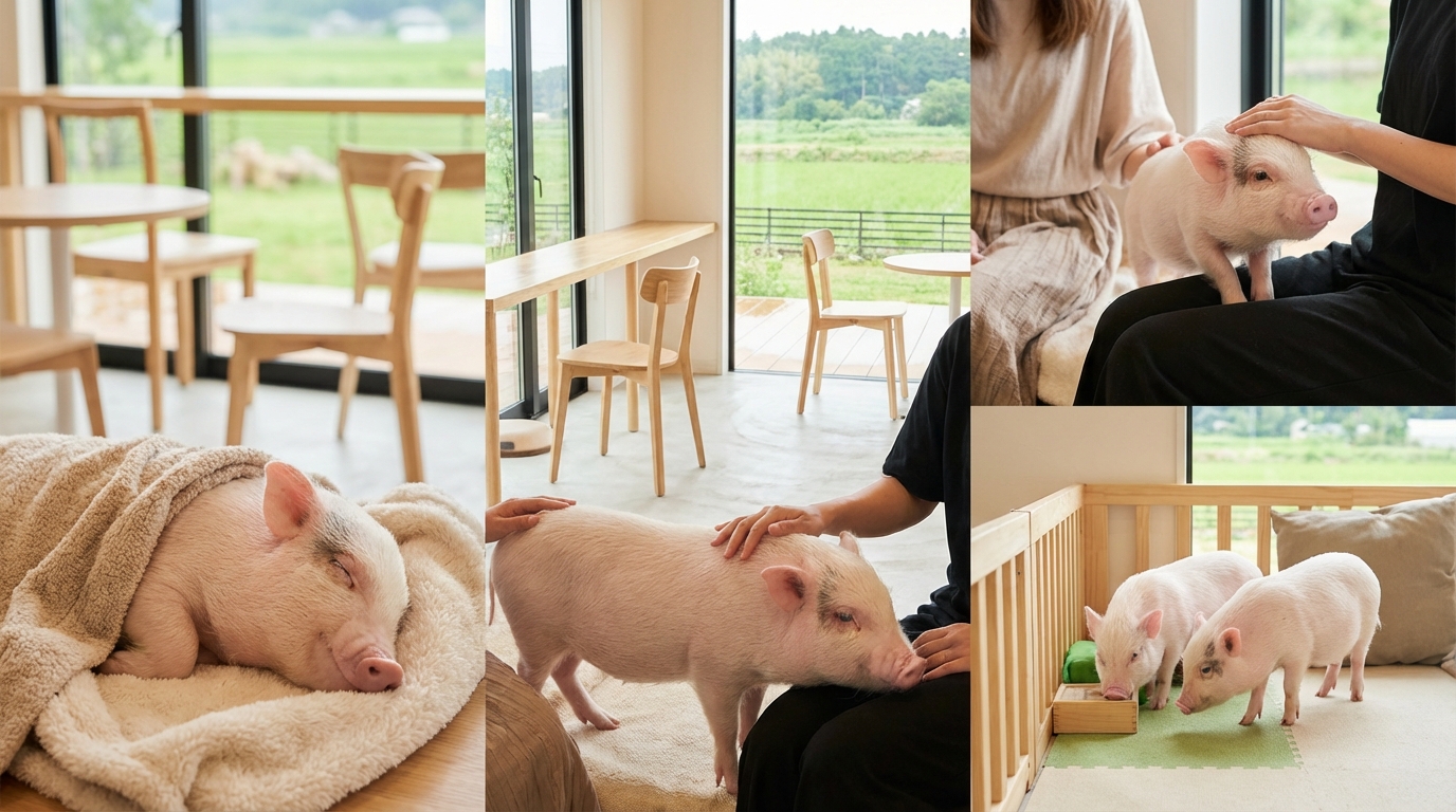 宇都宮から行けるマイクロブタカフェおすすめ4選【北関東・首都圏】