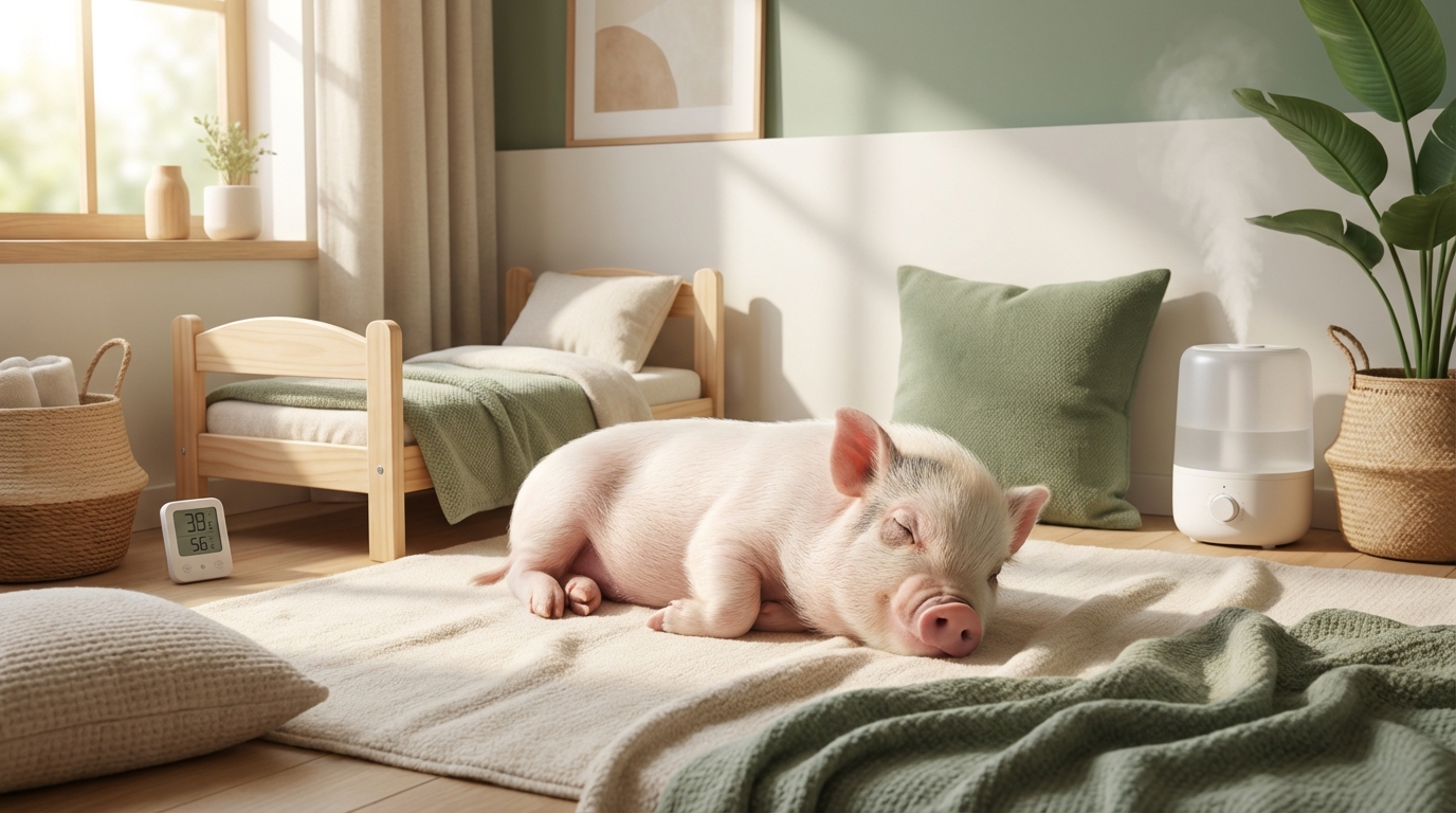 マイクロブタの睡眠の質を高める環境の作り方