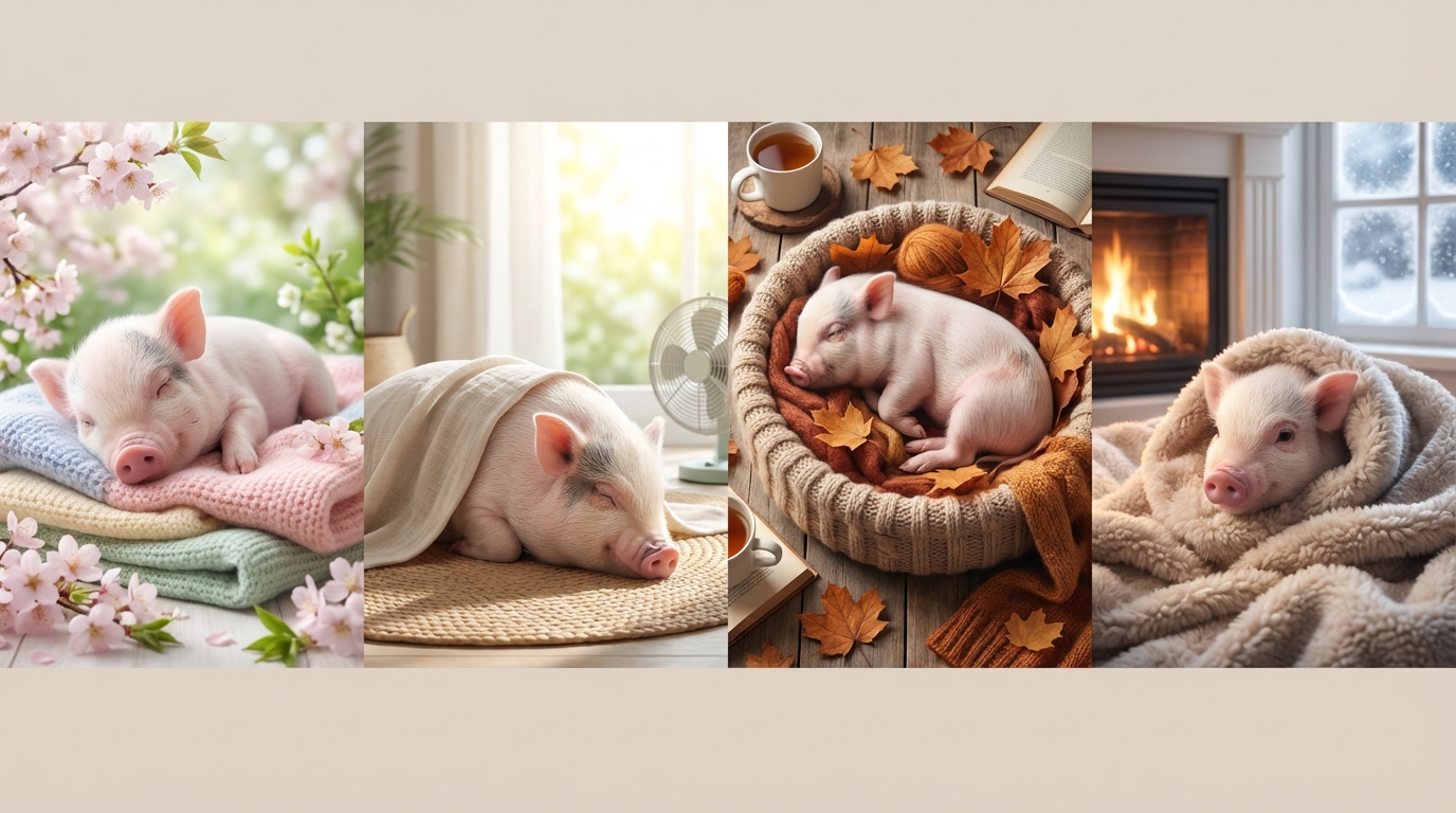 季節によるマイクロブタの睡眠時間の変化と対策