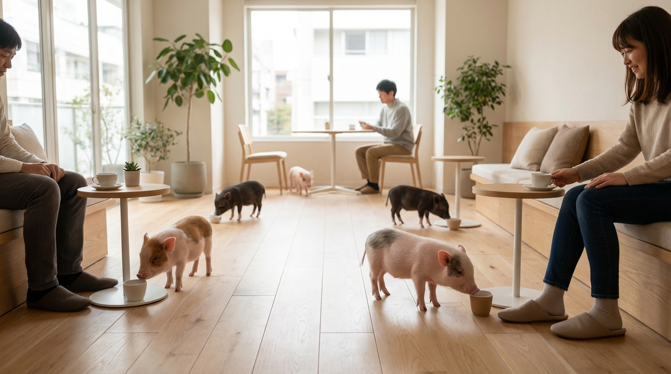 町田にマイクロブタカフェはある?結論と最寄り店舗を紹介