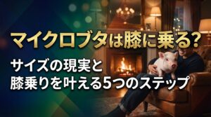 マイクロブタは膝に乗る？サイズの現実と膝乗りを叶える5つのステップ