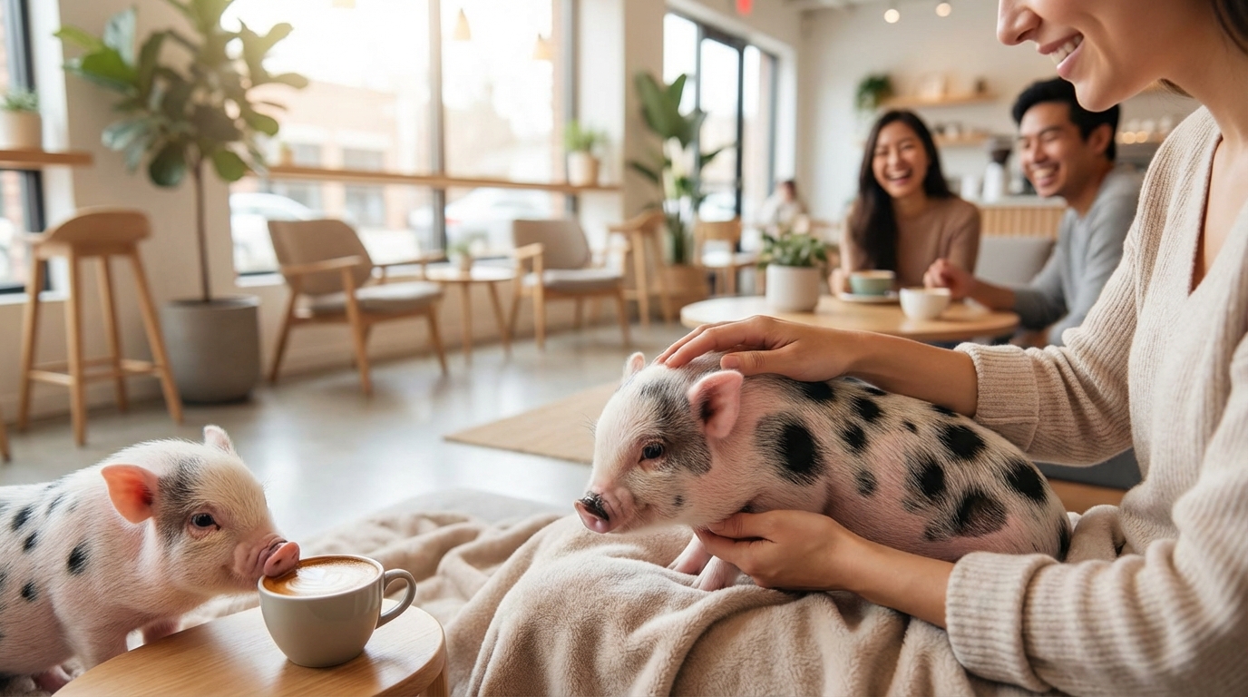 【体験推奨】まずはマイクロブタカフェで触れ合おう