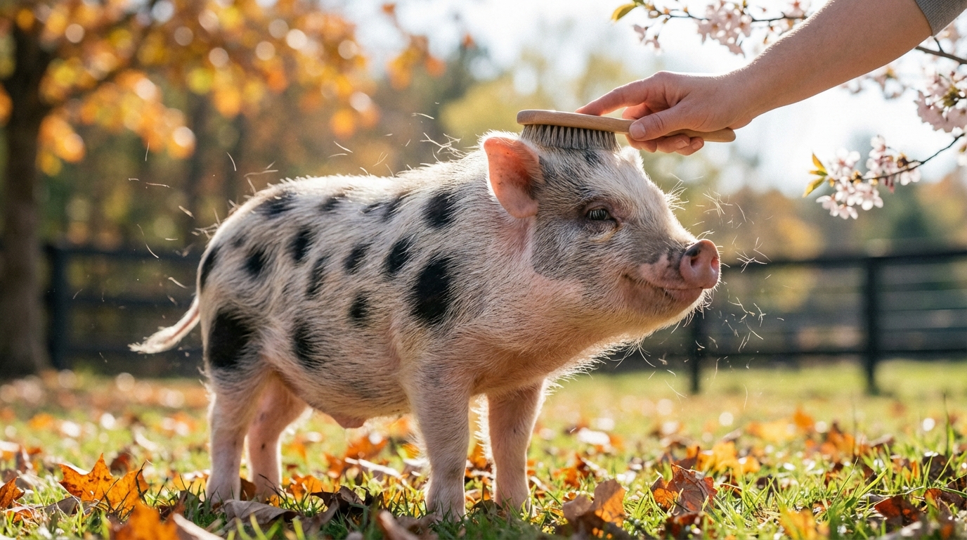 マイクロブタの換毛期はいつ?時期と抜け毛量の変化