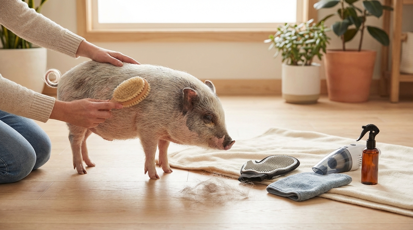 マイクロブタの抜け毛対策|5つの基本ケア