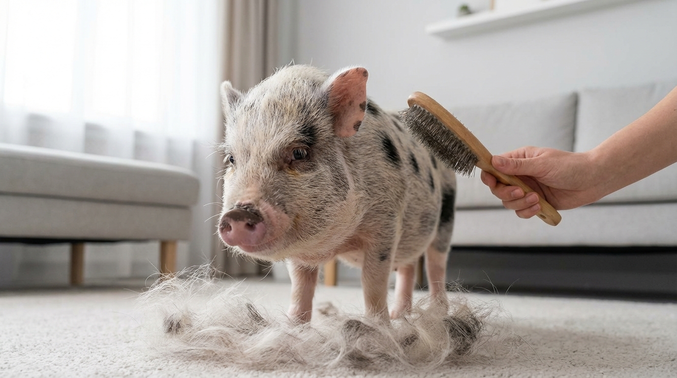 マイクロブタの抜け毛ケアでやってはいけないNG行動