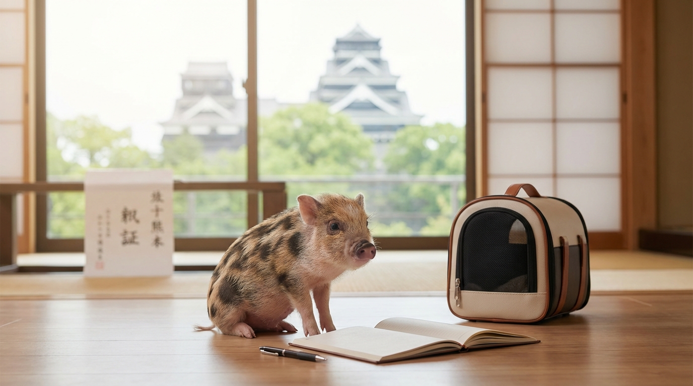 熊本でマイクロブタを飼うための準備と届出