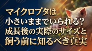 マイクロブタは小さいままでいられる？成長後の実際のサイズと飼う前に知るべき真実