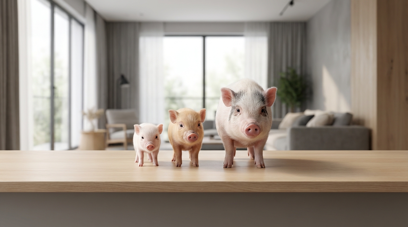 マイクロブタ・ミニブタ・ティーカップピッグの違いを比較