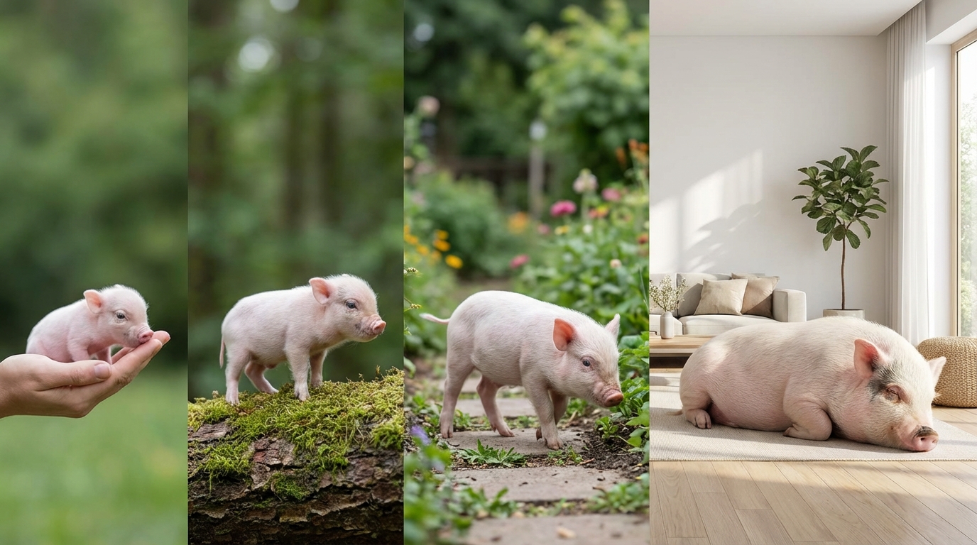 マイクロブタの成長過程と月齢別の体重目安